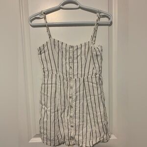 Striped Button-Down Dress